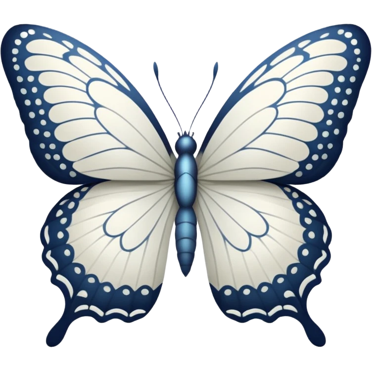 White butterfly emoji