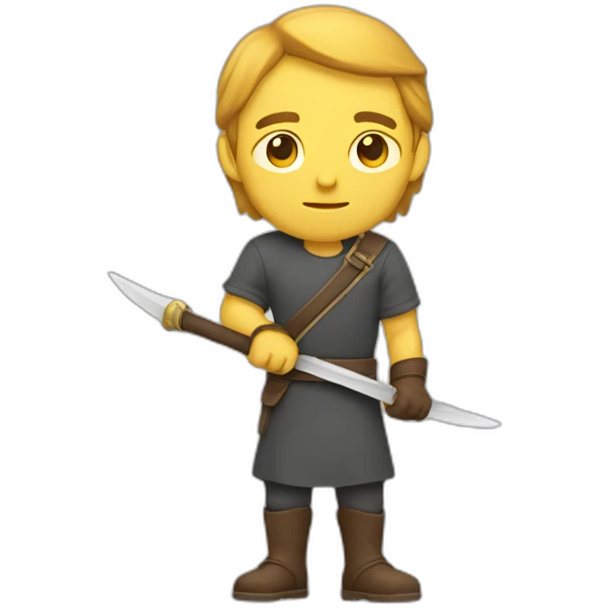 A-man-holding-a-blade emoji