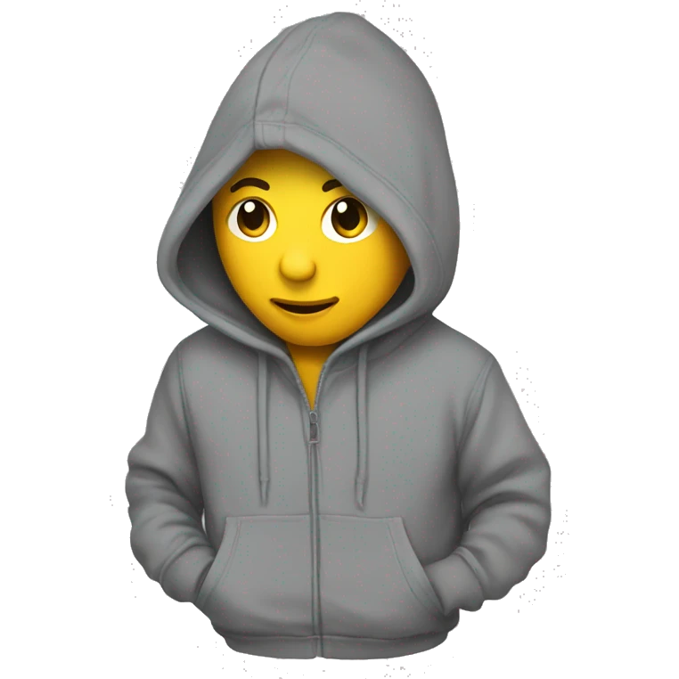 hoodie grey emoji