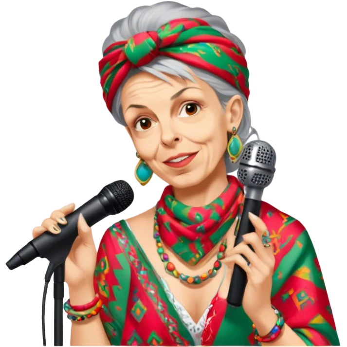 Colorful Singer emoji