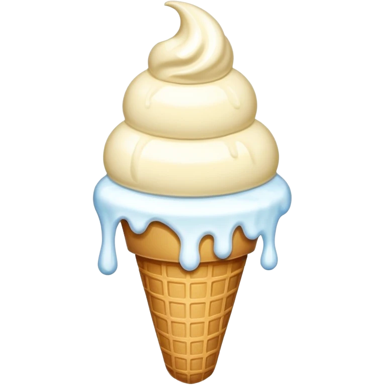 1/2 ice cream thermal and 1/4 ice cream thermal emoji