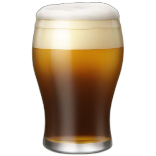 Booda avec une bière emoji