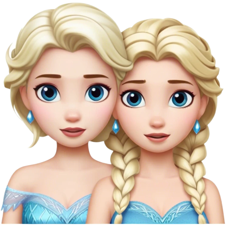 anna with elsa emoji