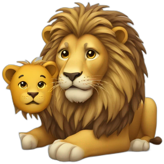 lion with laptop emoji