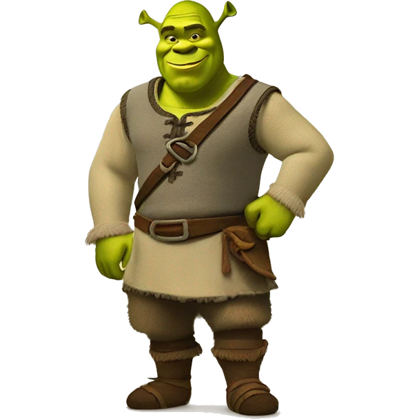 Shrek with donkey emoji