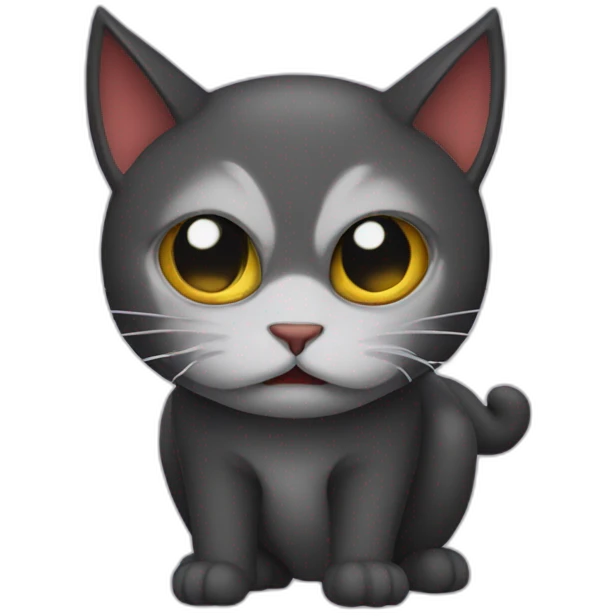 Evil cat emoji