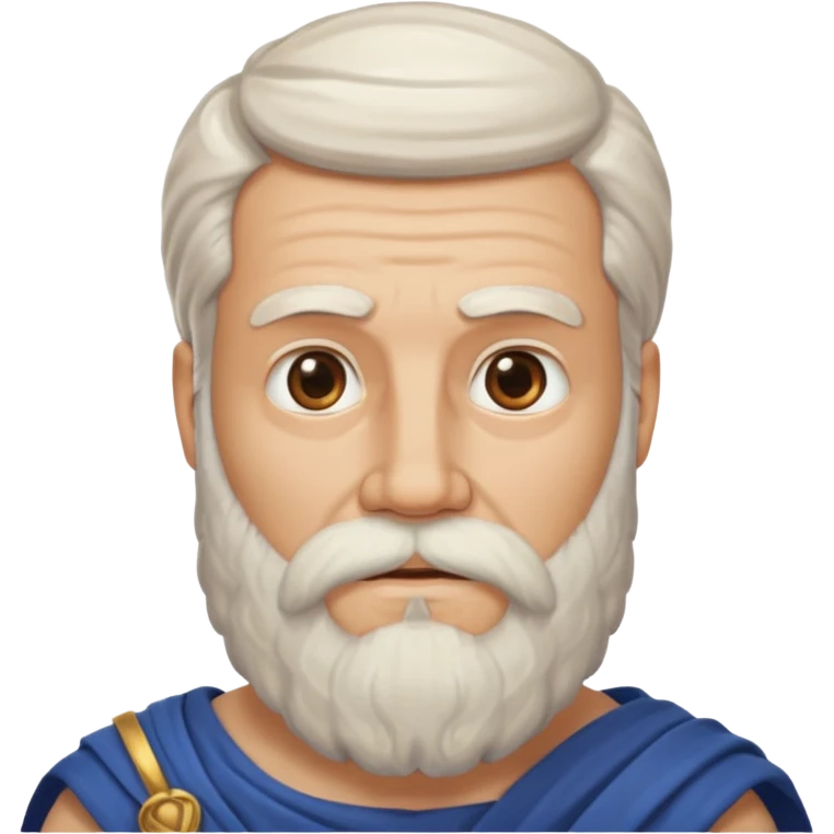 white ancient greek man with beard emoji
