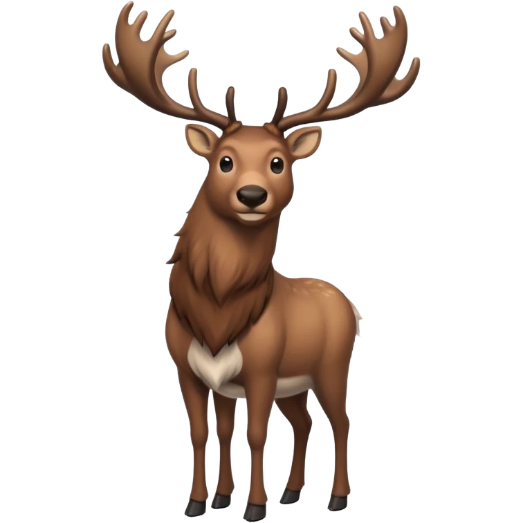 realistic reindeer caribou emoji