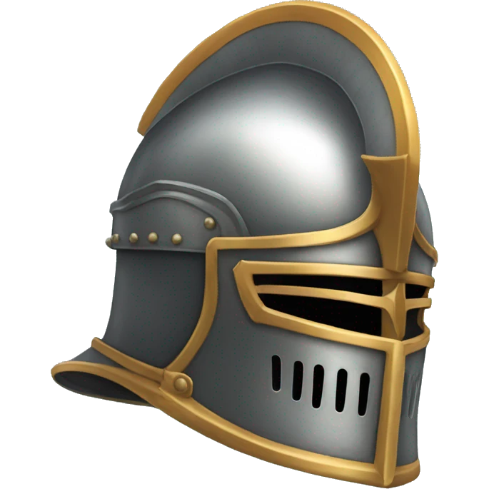 Knight’s helmet, side profile emoji