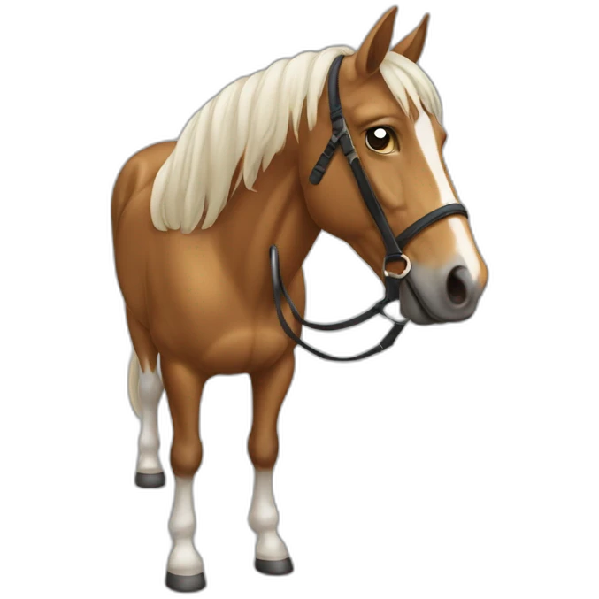 Cheval sur humain emoji