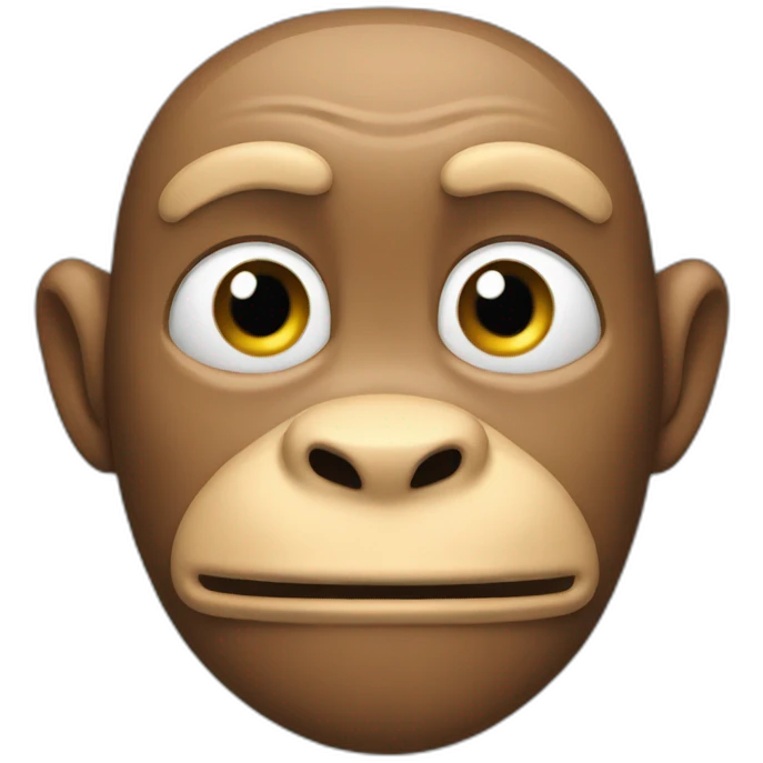 la tête d'un singe emoji