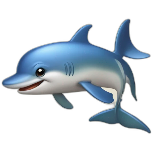 Un dauphin avec chapaux emoji