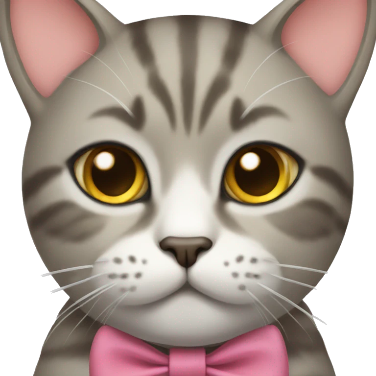 cat with a bow emoji