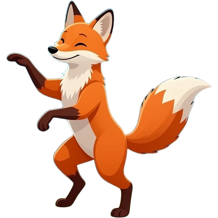 fox dancing emoji