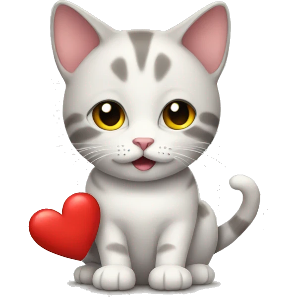 cat with heart emoji