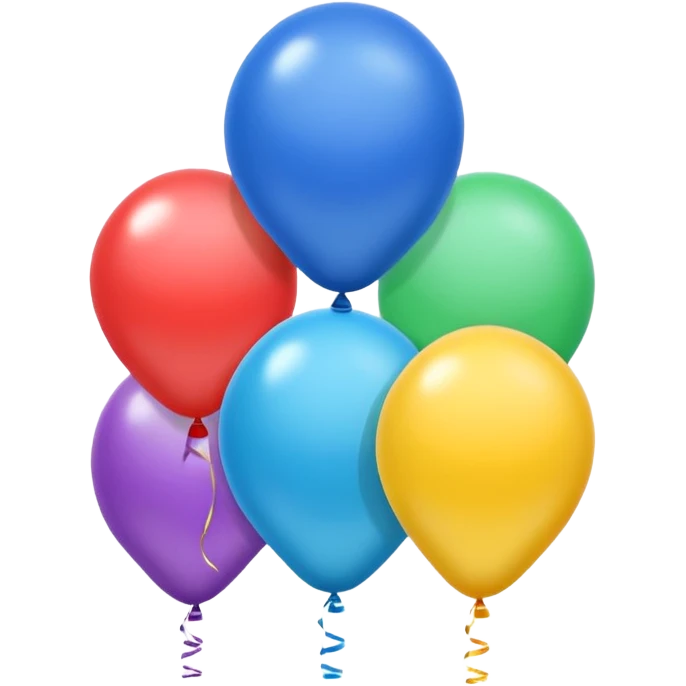 colorful balloons emoji