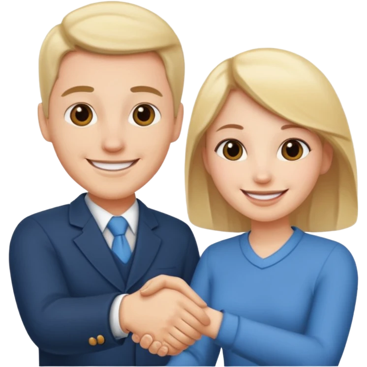 a couple shakes hands emoji