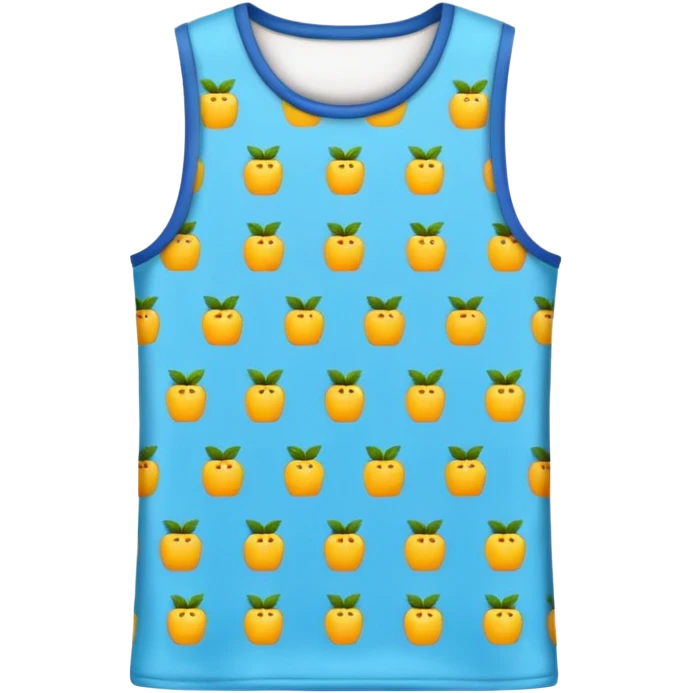 patterned sleeveless t-shirt emoji