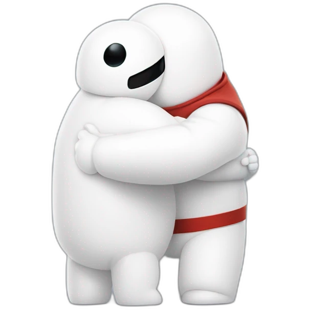 Baymax hugging hero emoji