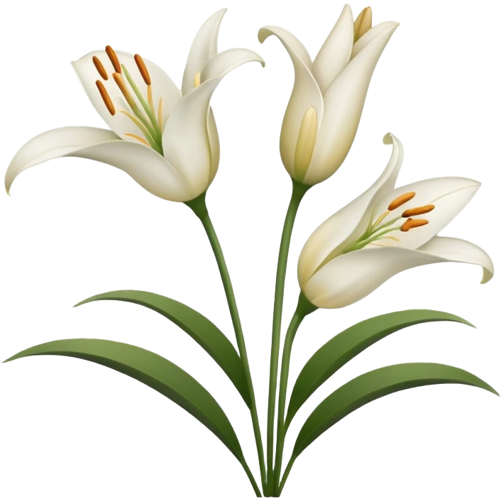  lillies outline emoji