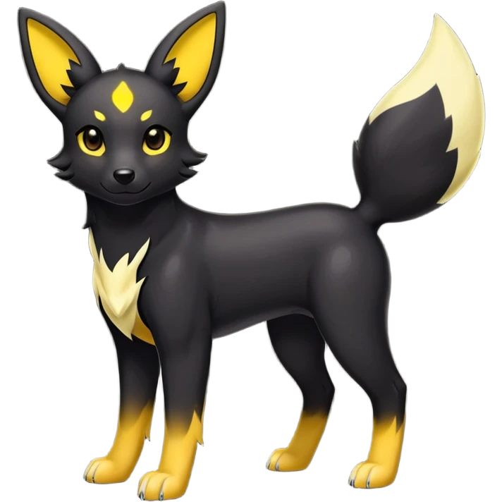Houndour-Umbreon-hybrid emoji