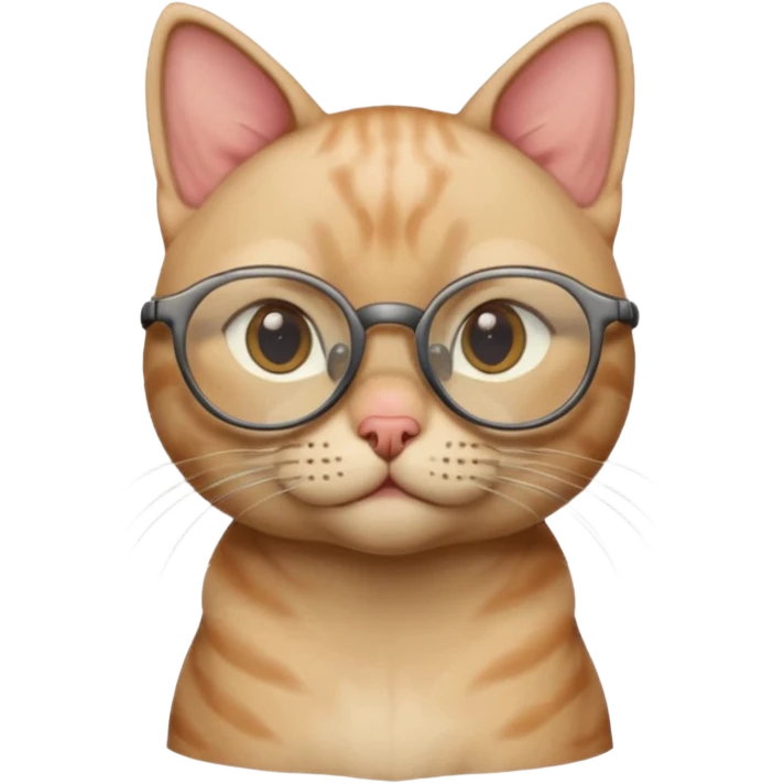sfenks cat with glasses emoji