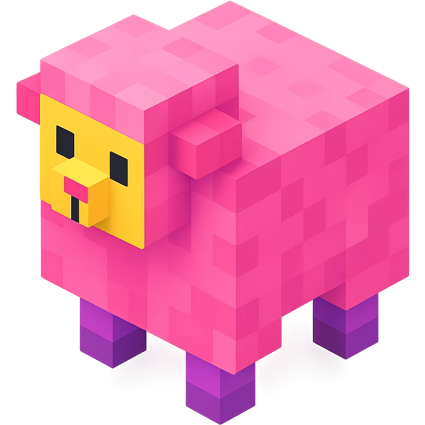 Pink Sheep emoji