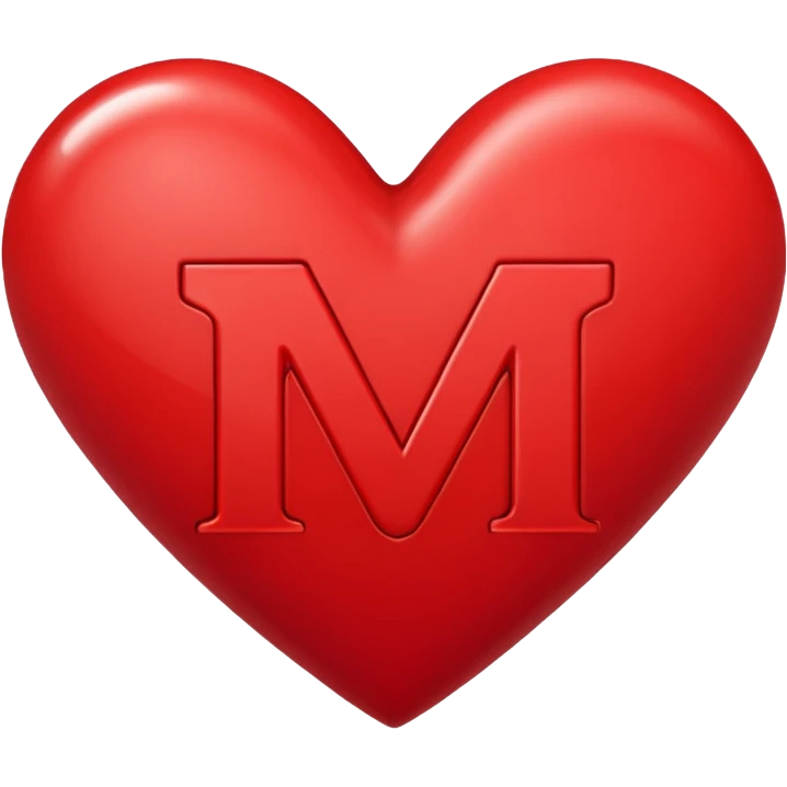 the letters M + V, in a heart  emoji