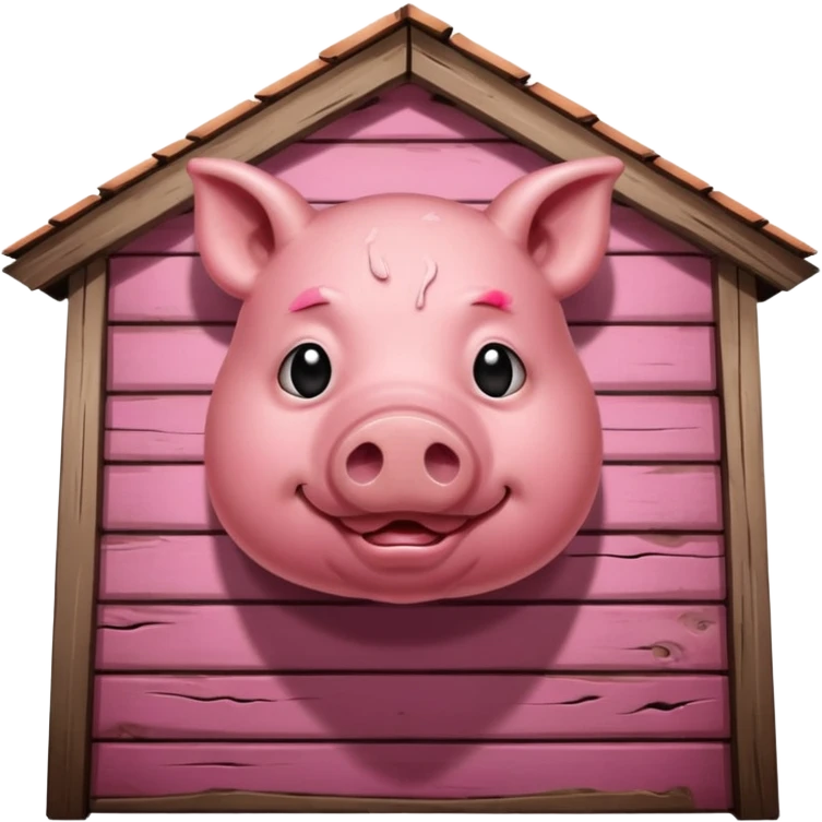 Sweating pig in a attic emoji