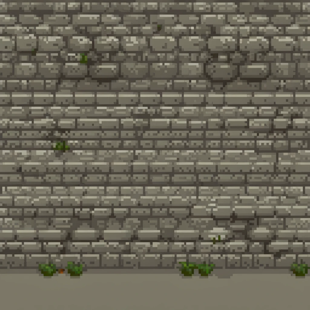 A long stone wall emoji