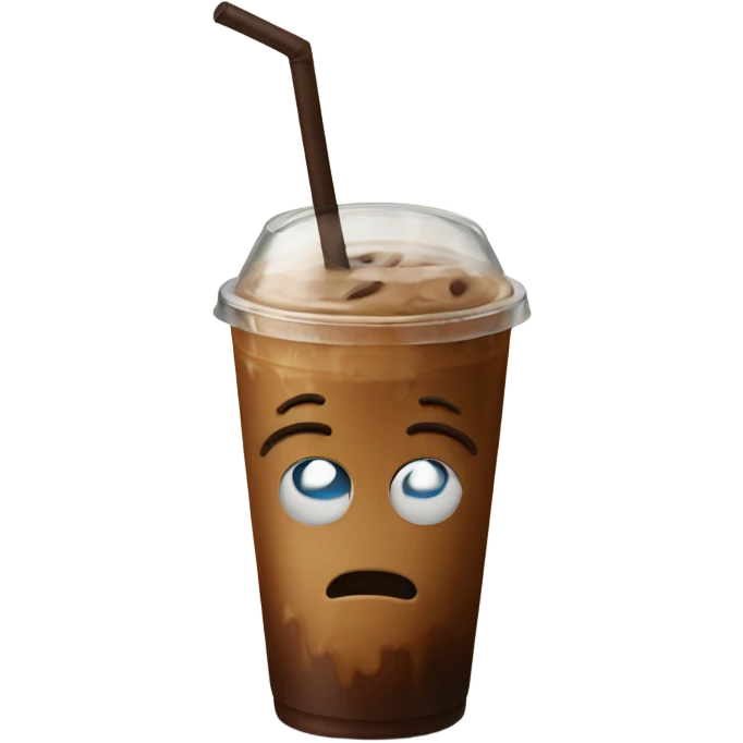 Iced coffee emoji