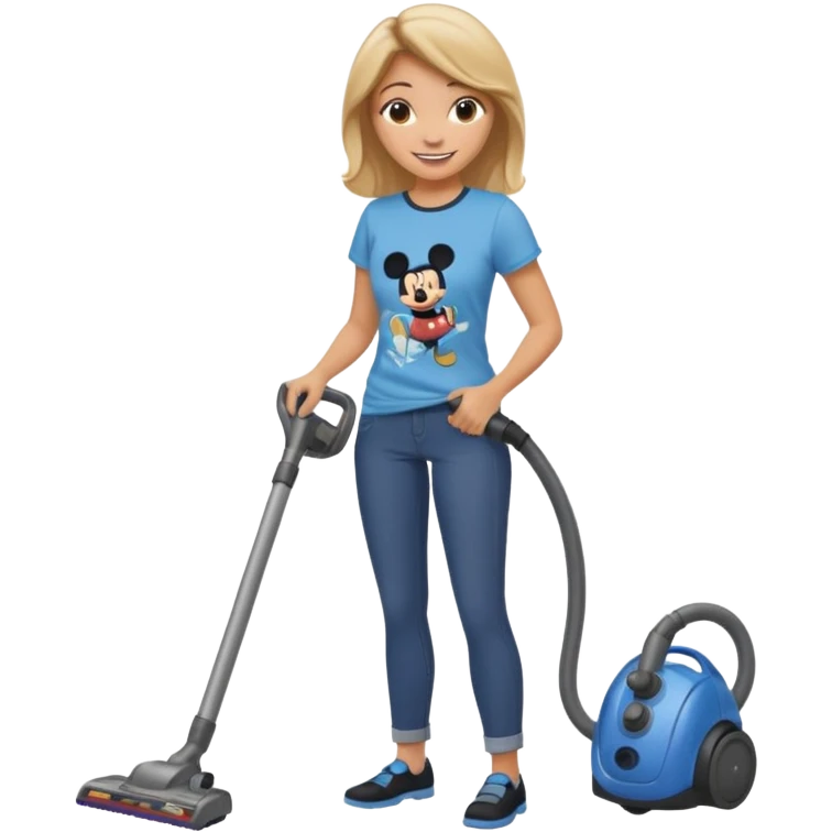 Disney vacuuming  emoji