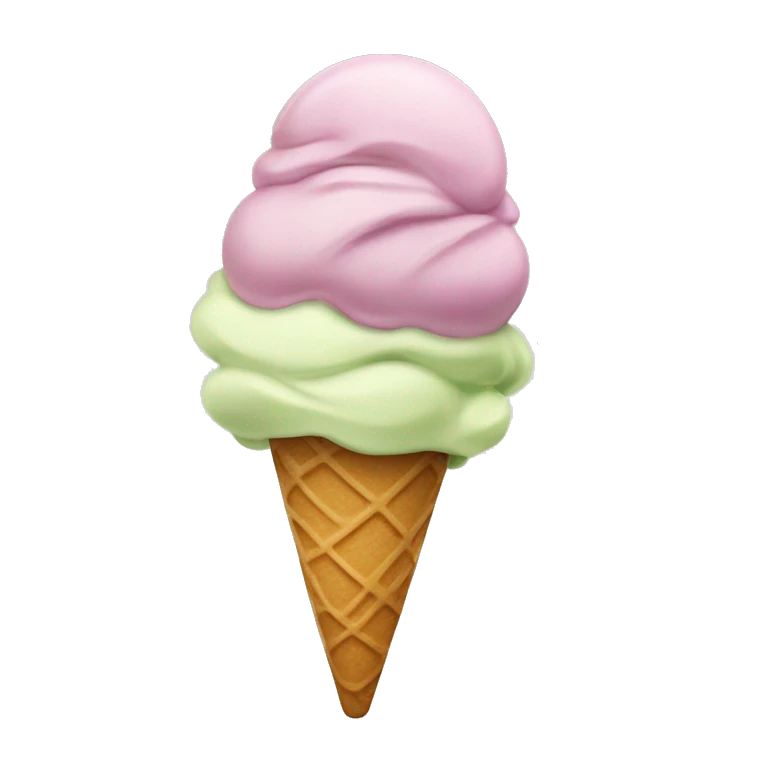 Ice cream pistacchio emoji