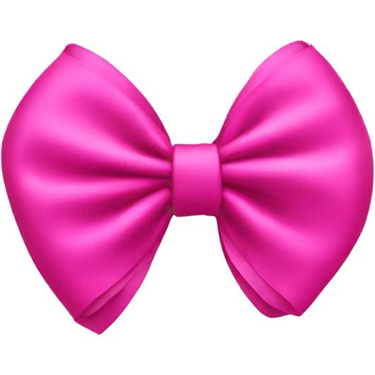 Hot pink bow emoji