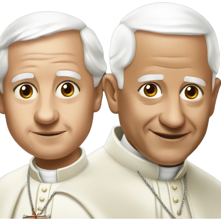 Two popes emoji