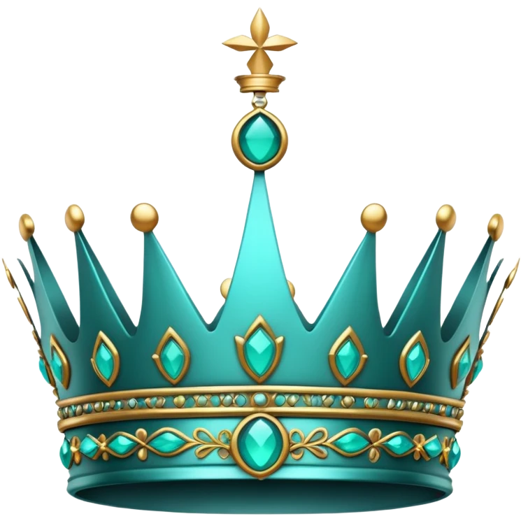 teal crown emoji
