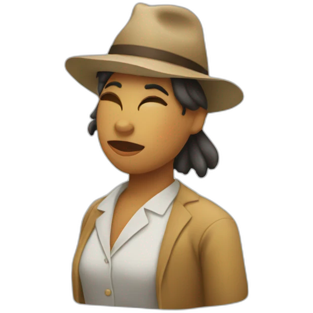 uma pessoa gritando é gain emoji