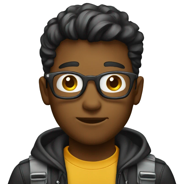 Photographer a cool boy emoji