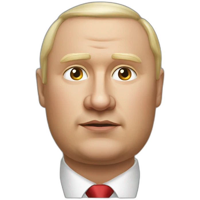 Vladimir Poutine extremely fat Shooting nobody emoji