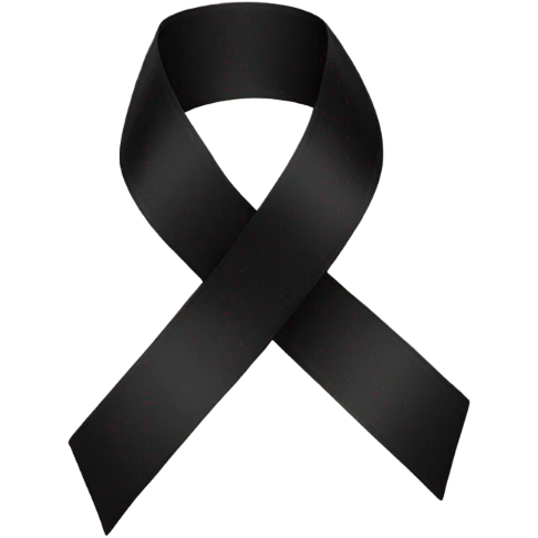 Black ribbon emoji