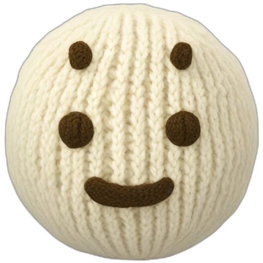 ball of knitted tofu emoji