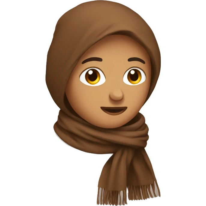 Brown scarf emoji