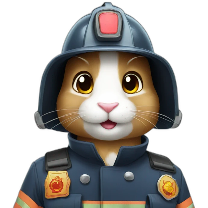 Fireman rabbit emoji