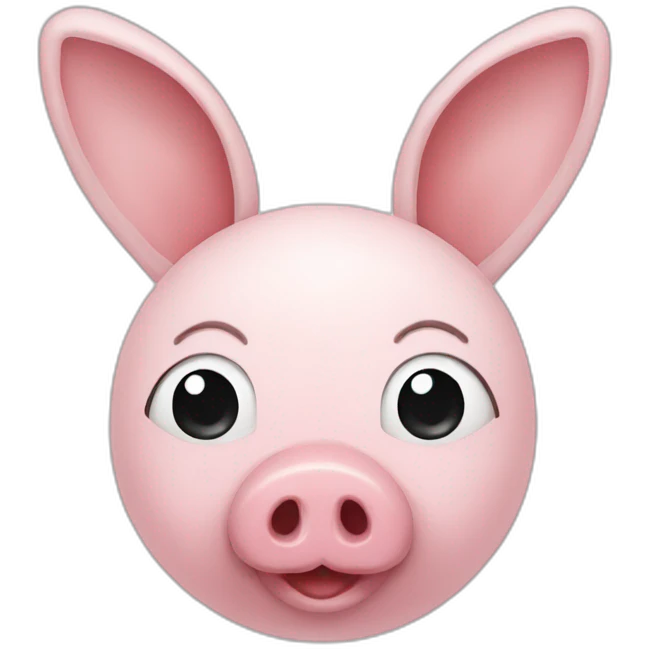 pig face with bunny ears emoji
