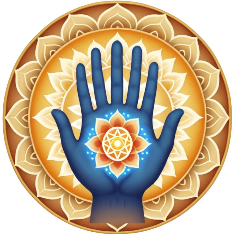 A divine abstract force creating humans through karma,
shown as a luminous cosmic hand made of light (not realistic),
forming a human figure from particles.
Hindu spiritual aura, sacred geometry, subtle mandala lines,

 
 emoji