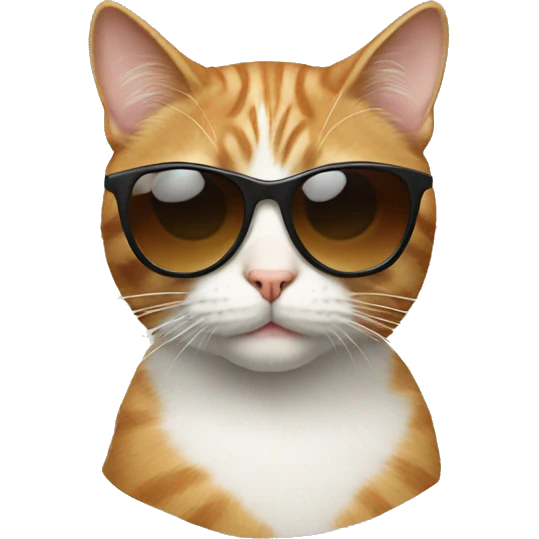 Cat with sunglasses emoji