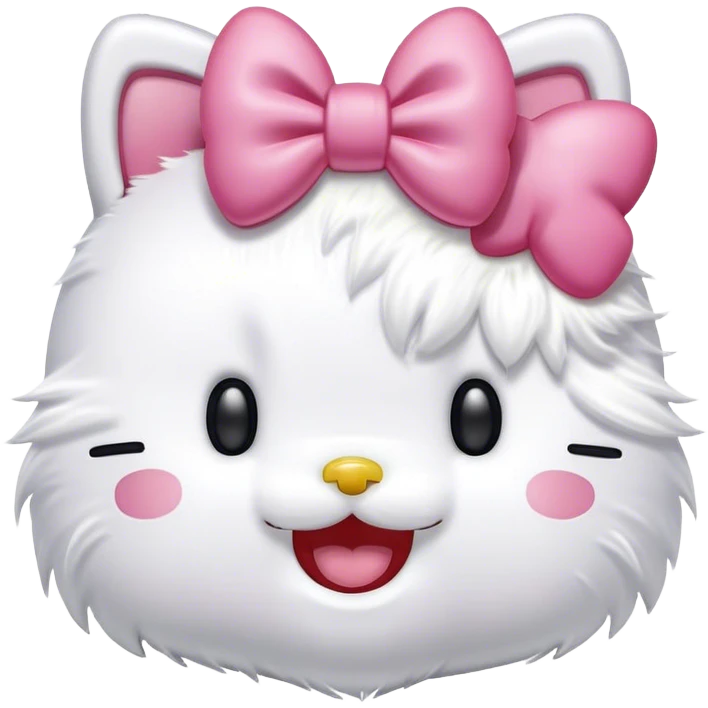 Hello kitty laughing emoji