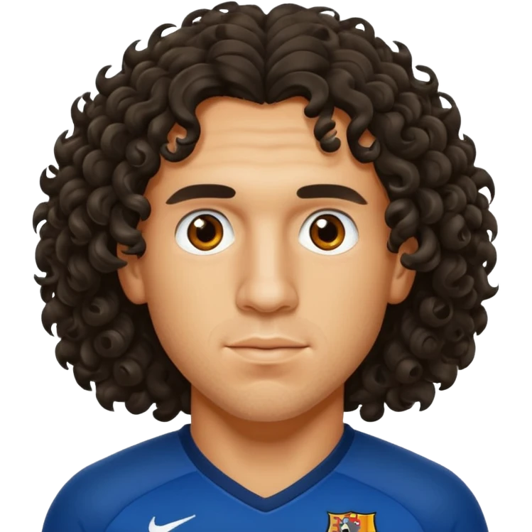 carles puyol football player curly hair emoji
