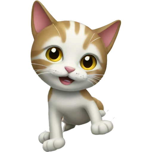 Surfing cat emoji