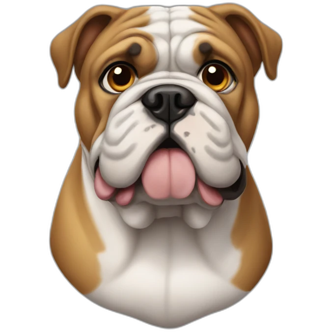 Bulldog anglais emoji
